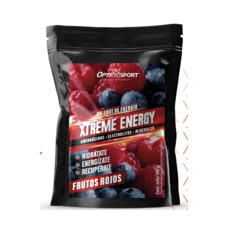 XTREME ENERGY FRUTOS ROJOS 400GRS OPTISPORT-deportesclaro-Energéticos