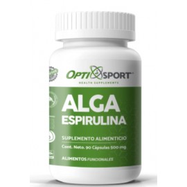 ALGA ESPIRULINA C/90PZAS OPTISPORT-deportesclaro-Hidratación